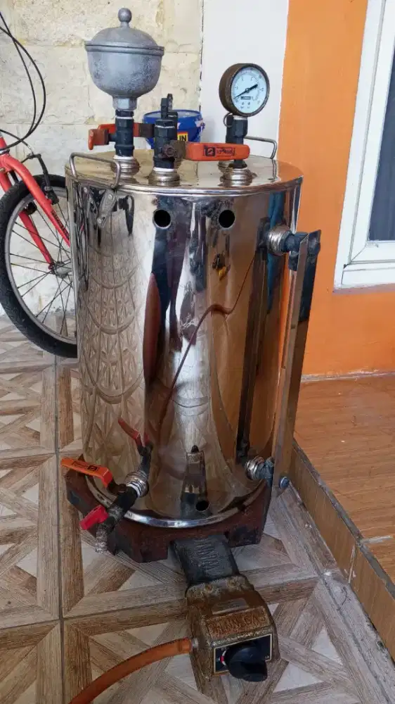 Seterika uap laundry 20 liter bagus mulus