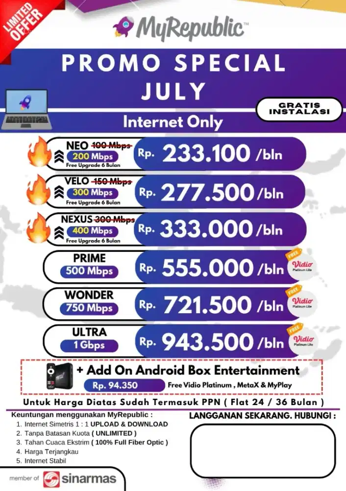 Promo internet wifi morarepublic