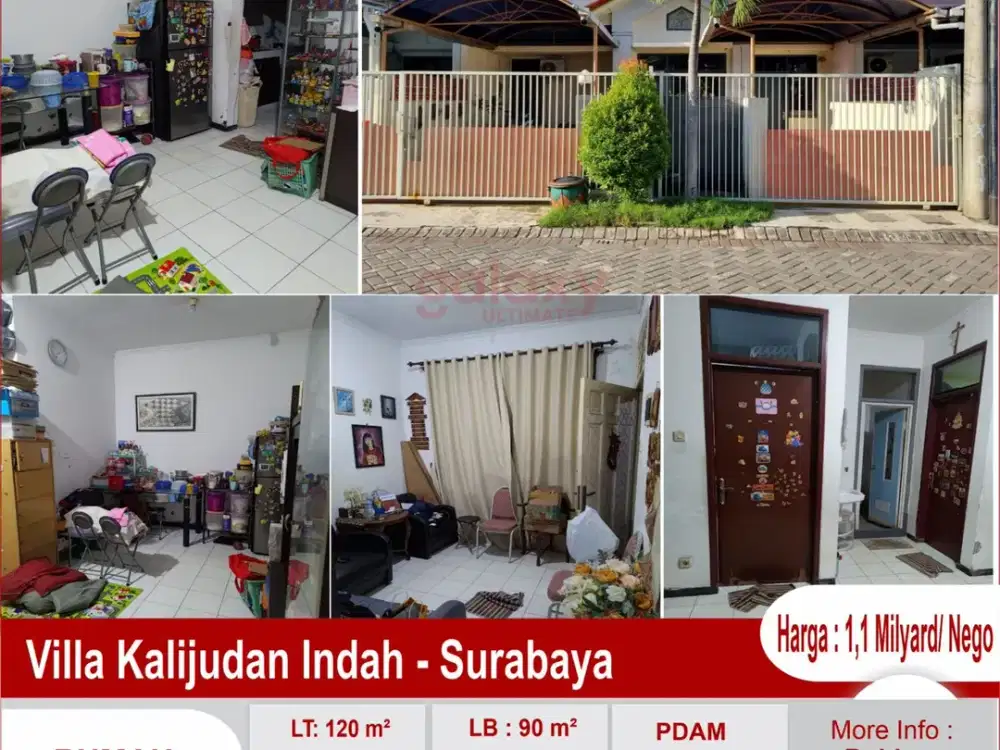 Rumah Di Villa Kalijudan Indah Surabaya