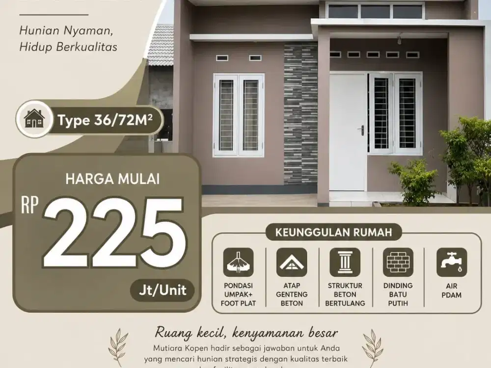 MUTIARA KOPEN HUNIAN ASRI UNTUK KELUARGA MASA KINI