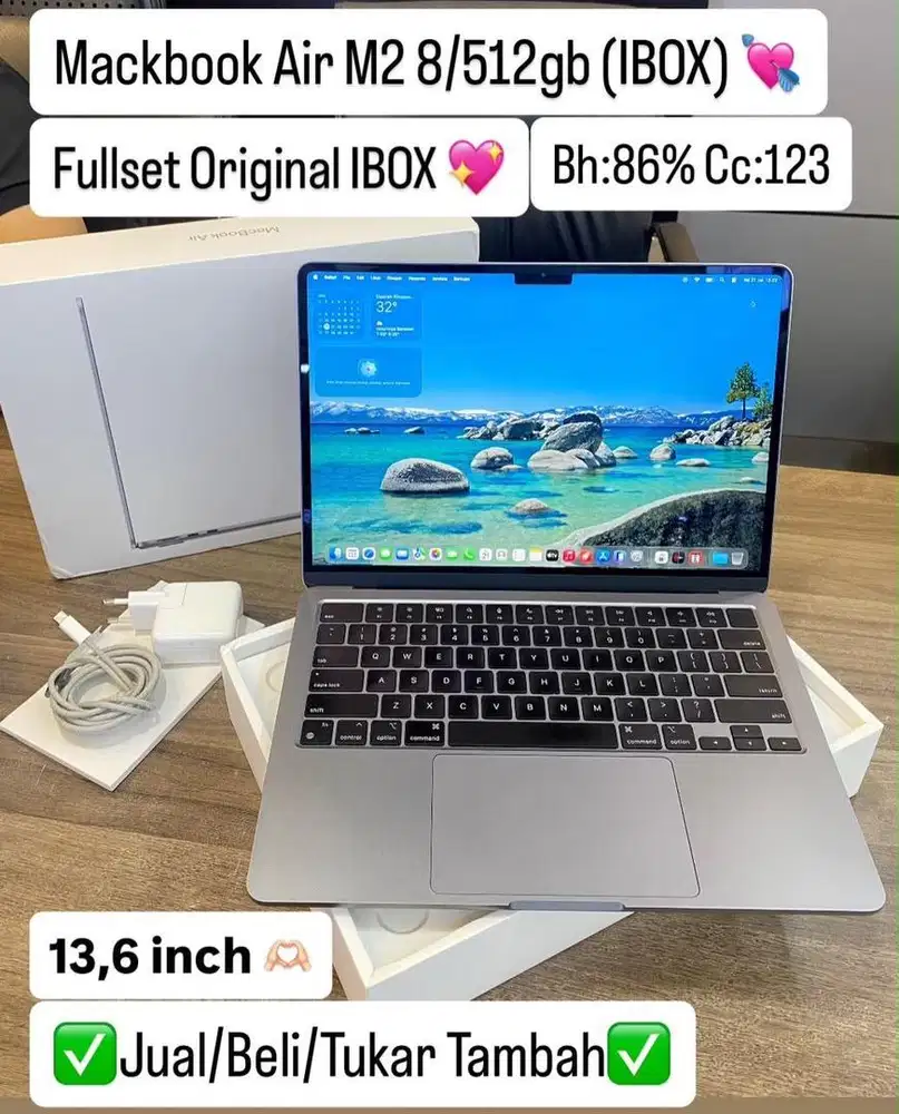 Macbook Air M2 13 Inch 8/512 Gb Space Grey Ibox