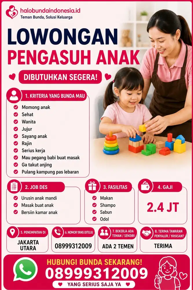 lowongan art momong anak