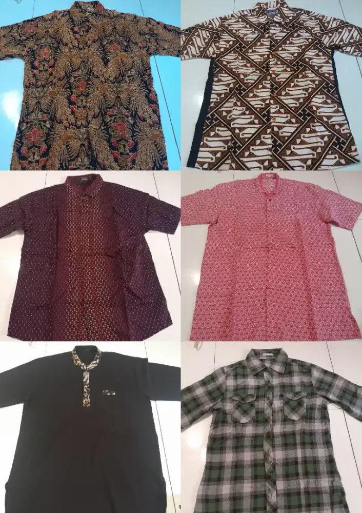 Kemeja batik uk. L no minus like new 90% cikancung