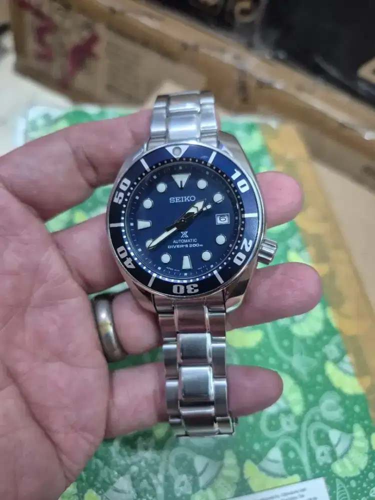 Seiko sumo biru all original