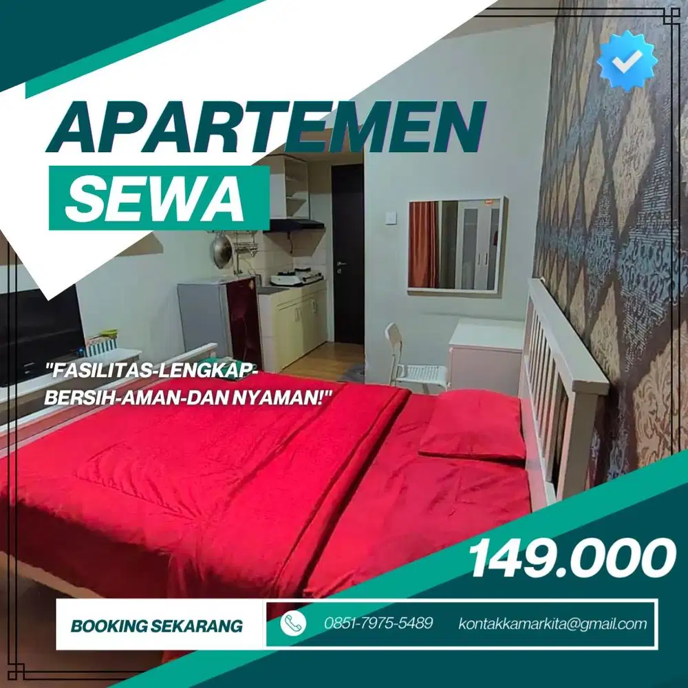 Sewa Apartemen Green Pramuka Harian/Transit Jakarta Pusat Termurah