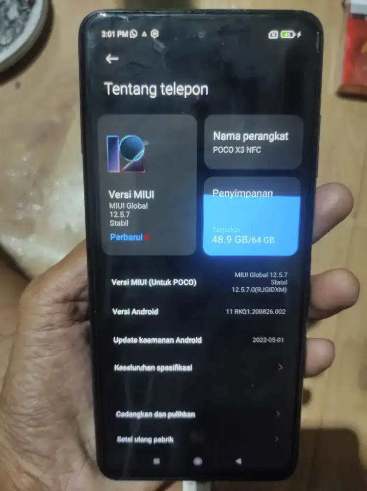 POCO X 3NFC RAM 6/64