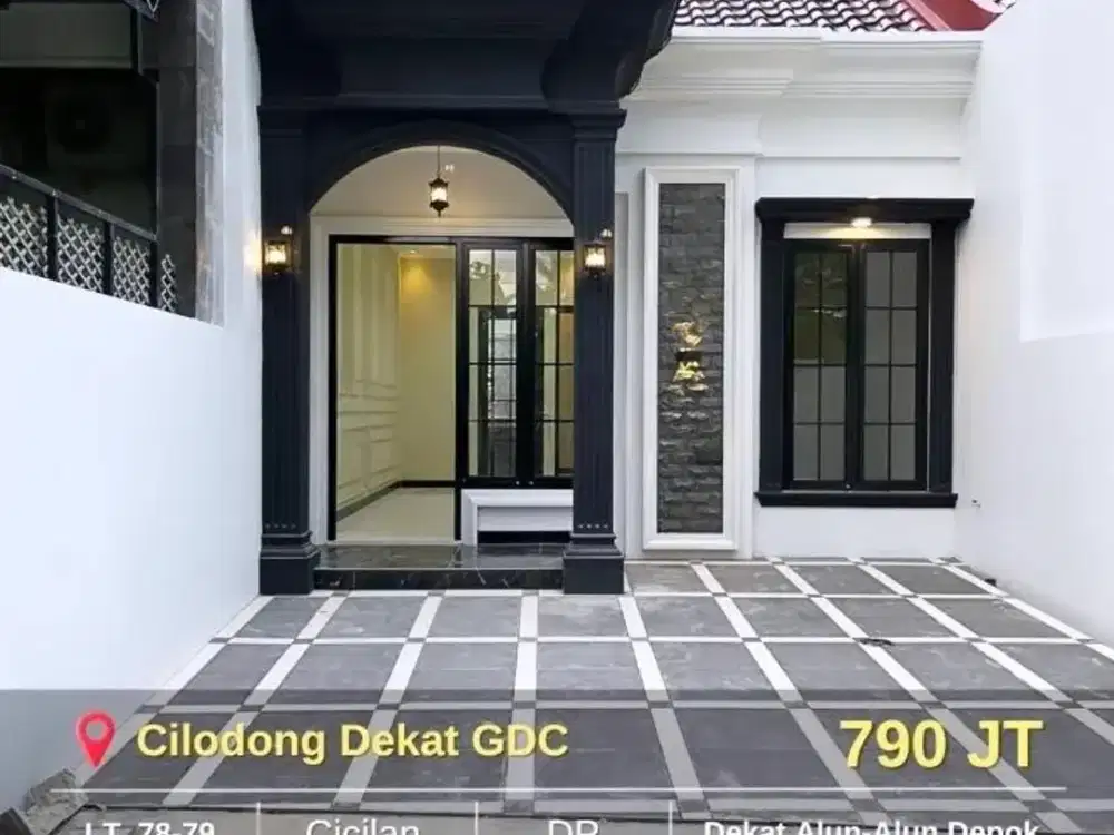 Rumah Murah Cantik Siap Huni Dekat Stasiun Depok Lama