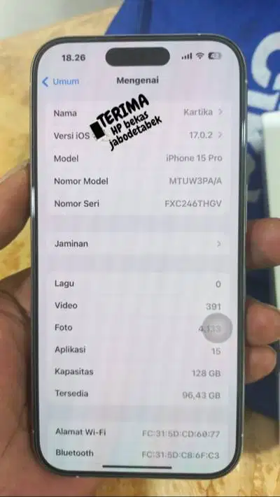 iphone 15 pro 128gb natural ibox