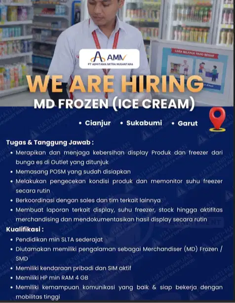Merchandiser (MD) Frozen - Ice Cream