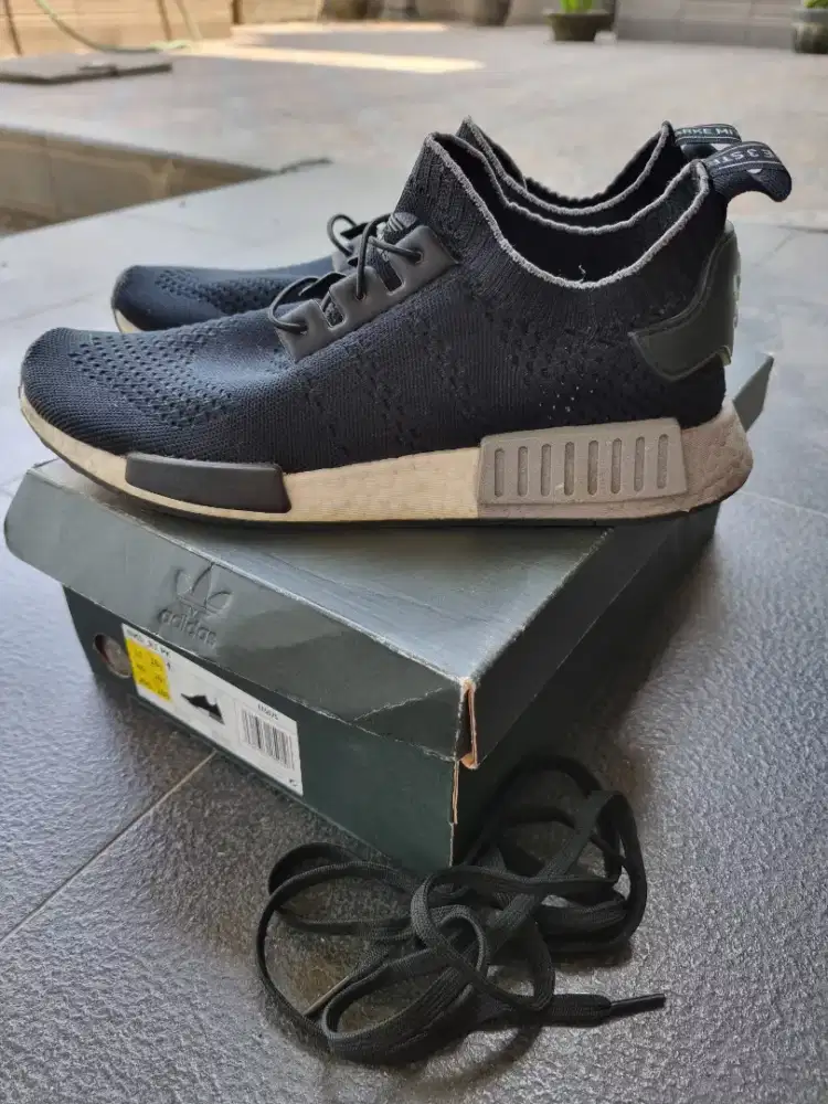 Sepatu adidas nmd black abu2 original