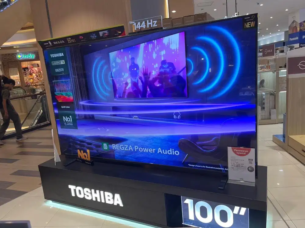 Tv toshiba qled google tv 4k 100