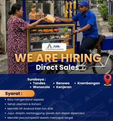Dibutuhkan Direct Sales Roti dan Kopi