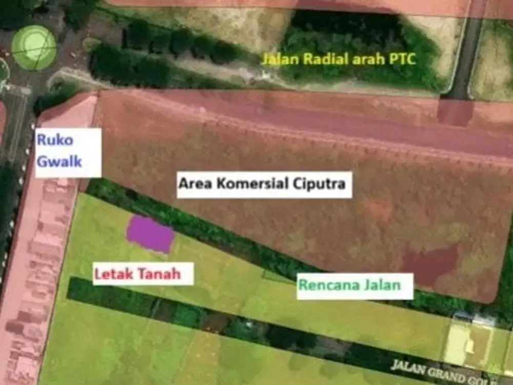 Dijual Tanah Jl Radial Citraland Surabaya sertifikat shm bisa nego luas 400m2