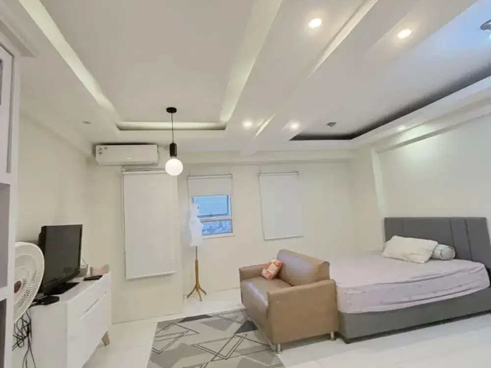Disewakan Apartemen Puncak Permai Sby Barat 2 BR jadi 1 full furnished