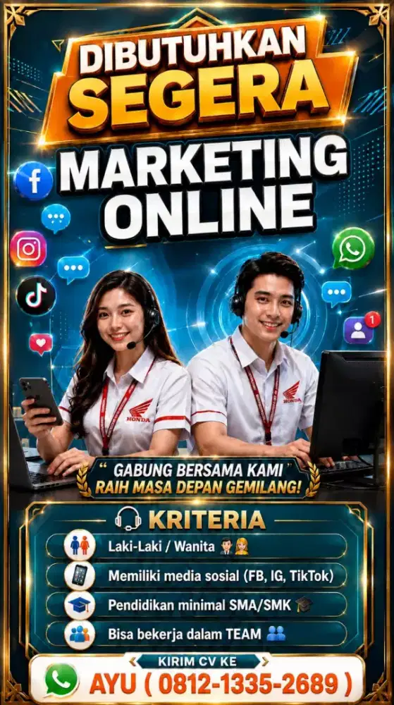 Dibutuhkan segara Marketing online