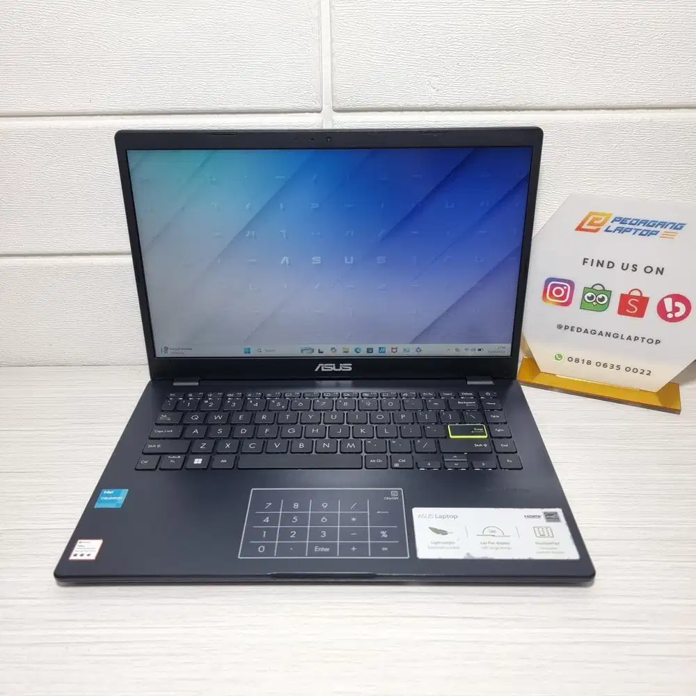 ASUS VIVOBOOK E410KA-FHD426 Intel N4500 RAM 8GB SSD 256GB FHD Garansi