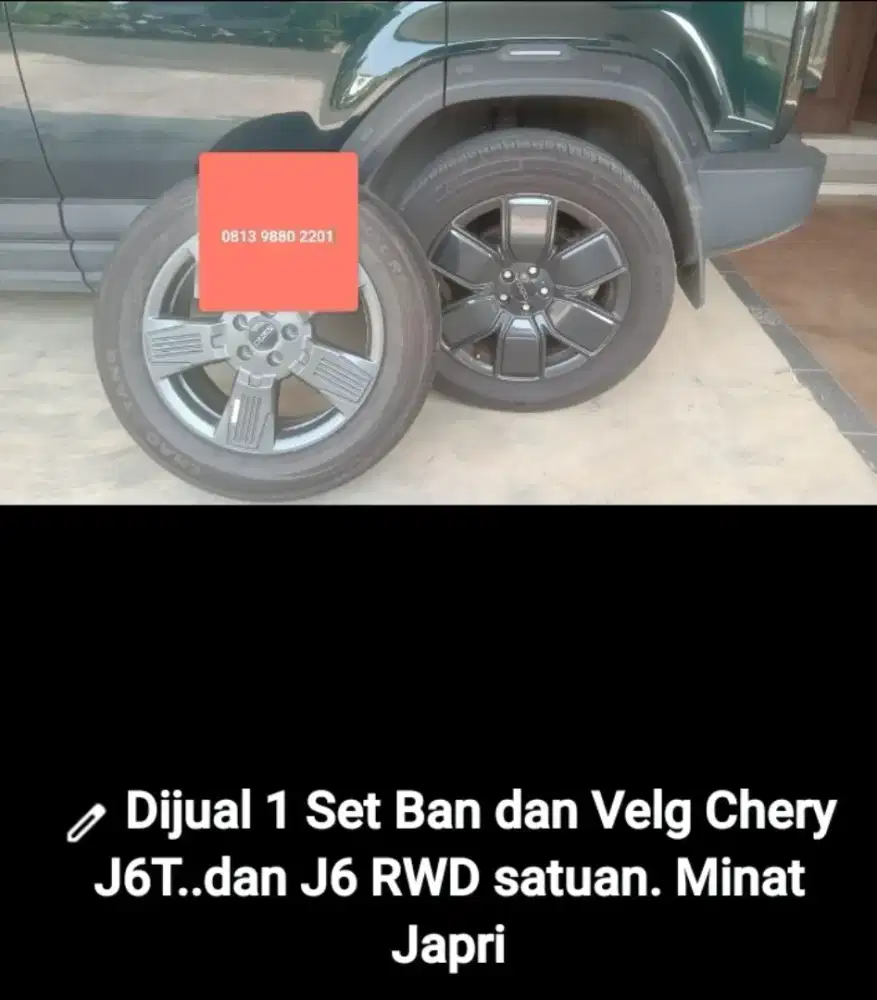 Velg n Ban Chery J6T 1 set n J6 EV RWD