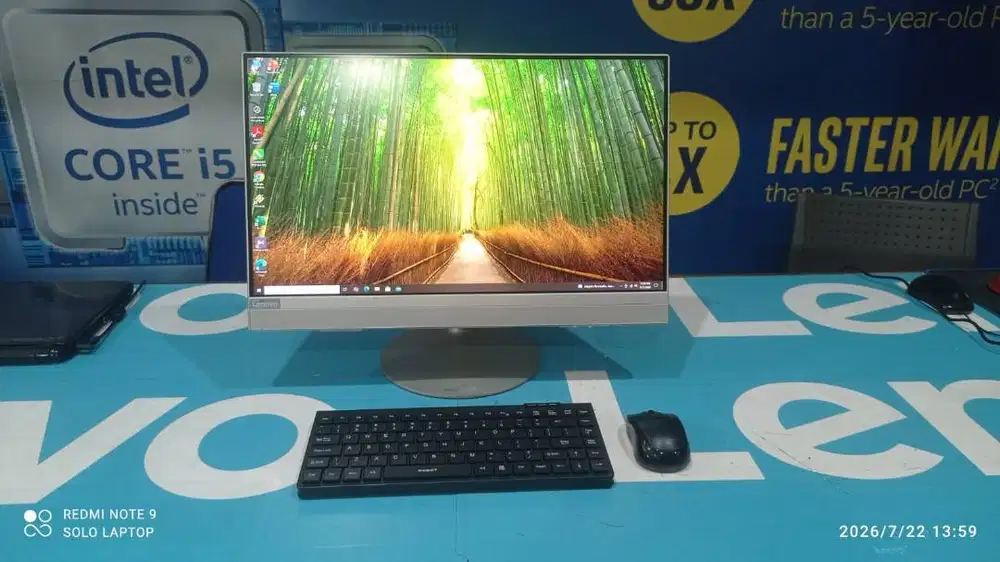 PC ALL IN ONE LENOVO CORE i5 GEN RAM 8GB KINERJA CEPAT DESAIN ELEGAN