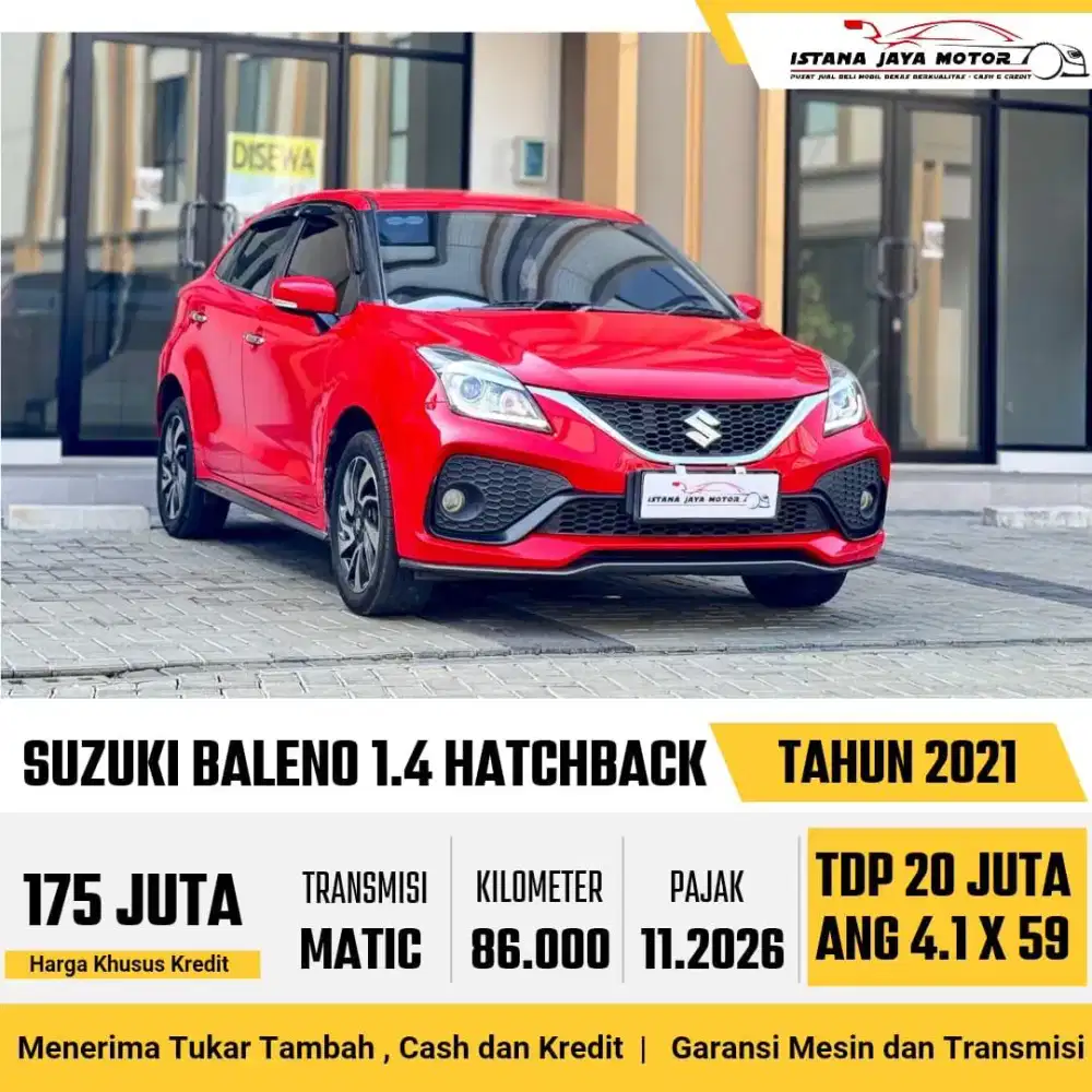 Suzuki BALENO 1.4 HB AT 2021 - MERAH