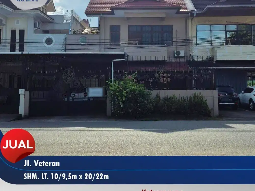 Ruko tepi jalan lokasi jalan veteran, Pontianak