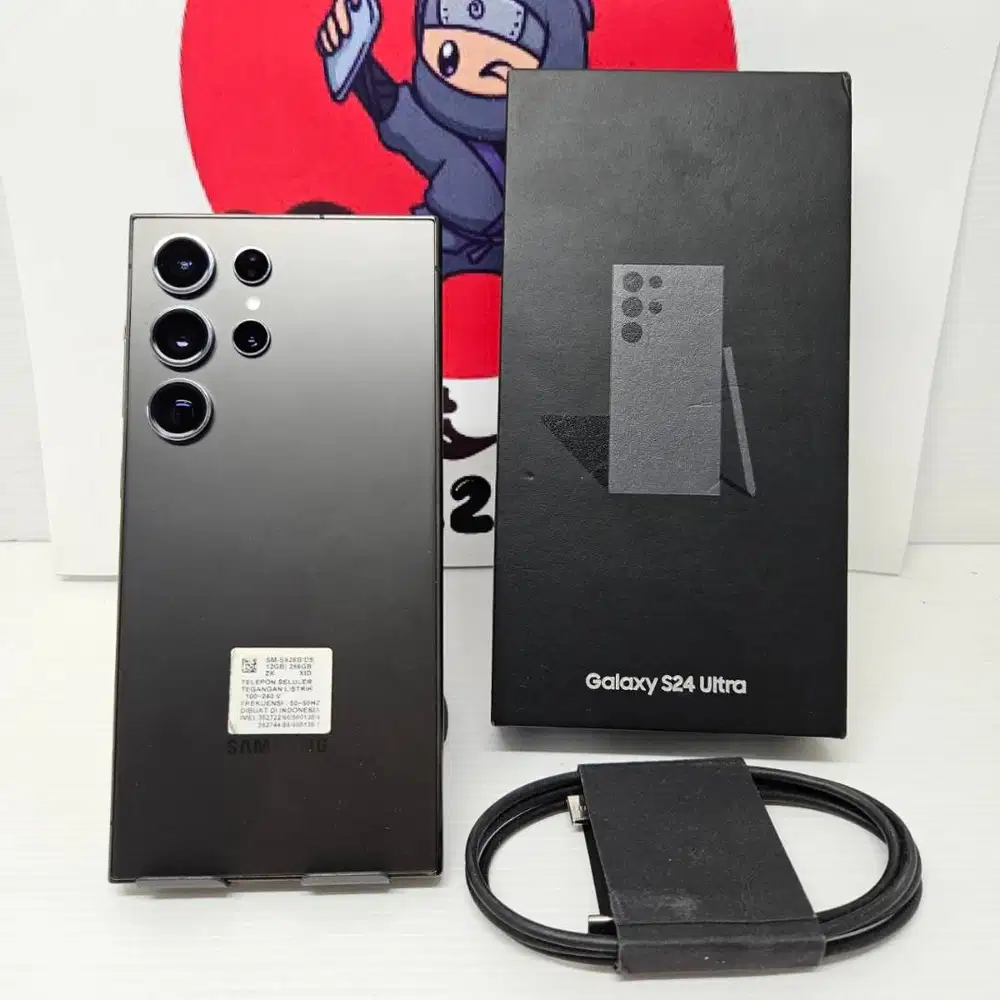 No Minus Samsung Galaxy S24 Ultra Black 12/256 Fullset Sein