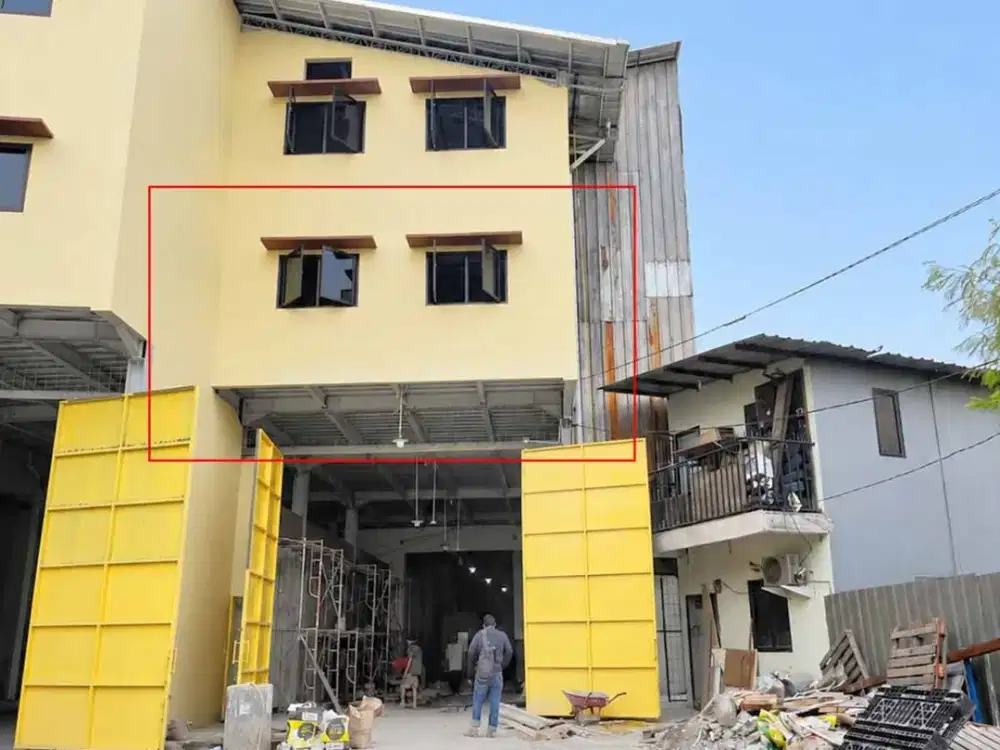 Sewa Gudang Baru Lantai 2 di Daan Mogot Cengkareng - 275m² Akses Kontainer 40ft & Ada Lift Barang