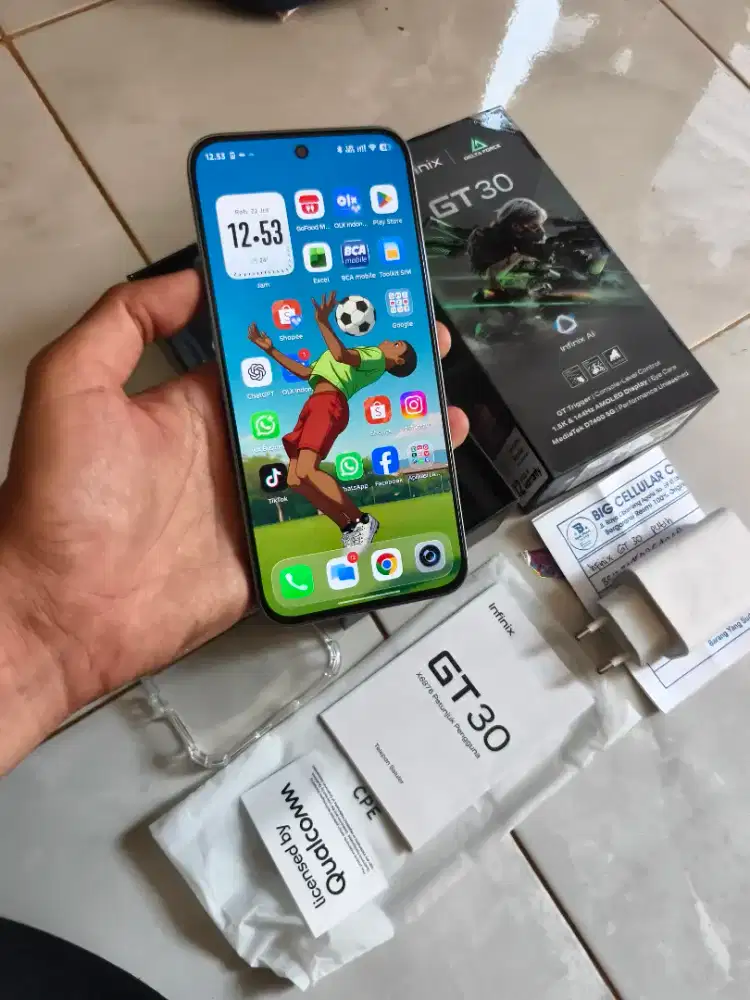 Infinix GT 30 8/256 Gb white Fullset nota garansi panjang