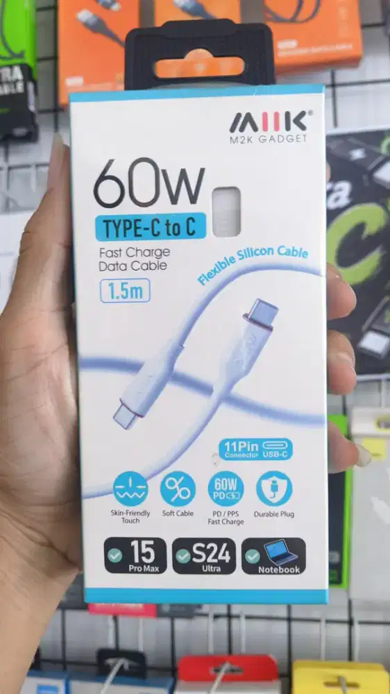 KABEL DATA TYPE-C TO TYPE-C M2K-UCC60W