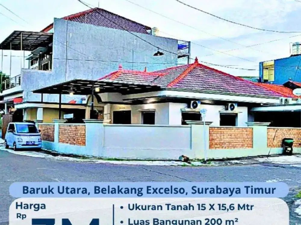 RUMAH CANTIK DI BARUK UTARA - Rungkut Merr  (belakang Excelso) – SIAP HUNI!