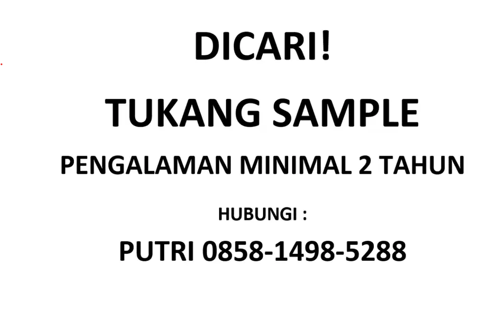 Tukang Jahit Sample