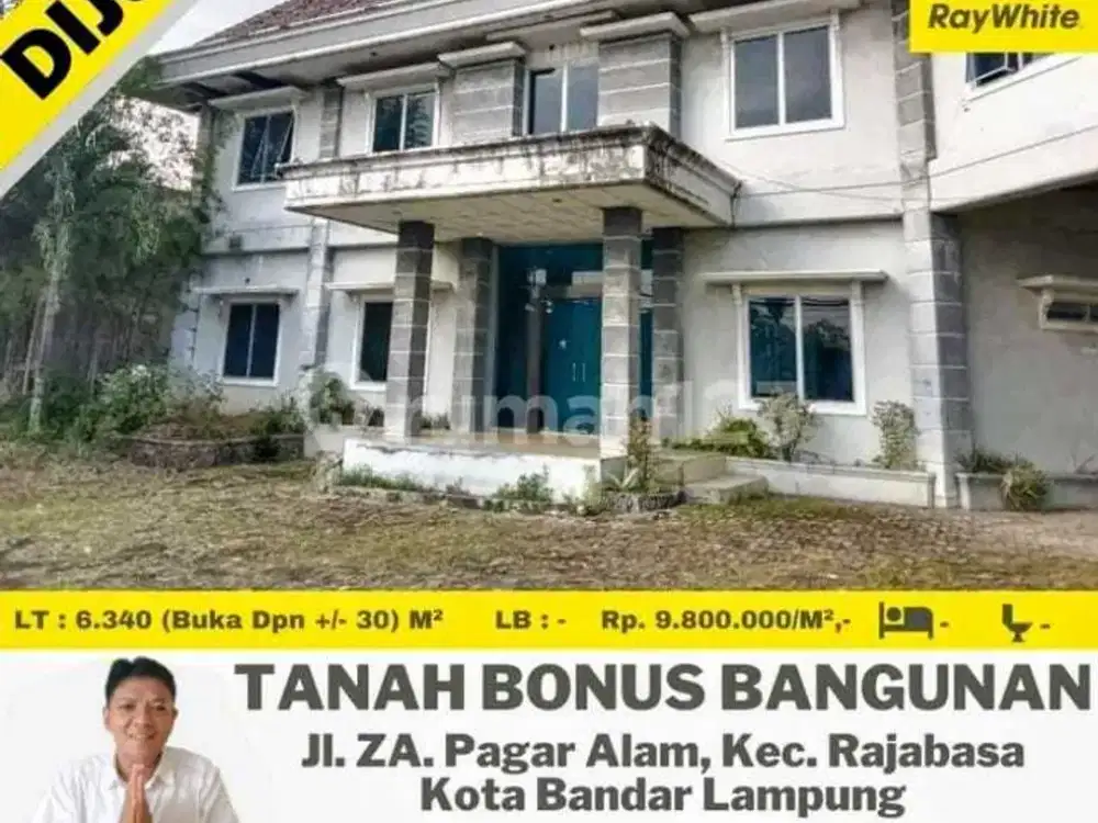DIJUAL TANAH BONUS BANGUNAN