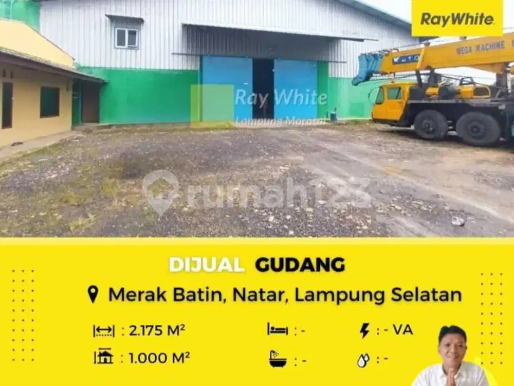 DIJUAL TANAH BONUS GUDANG DI NATAR LAMPUNG SELATAN