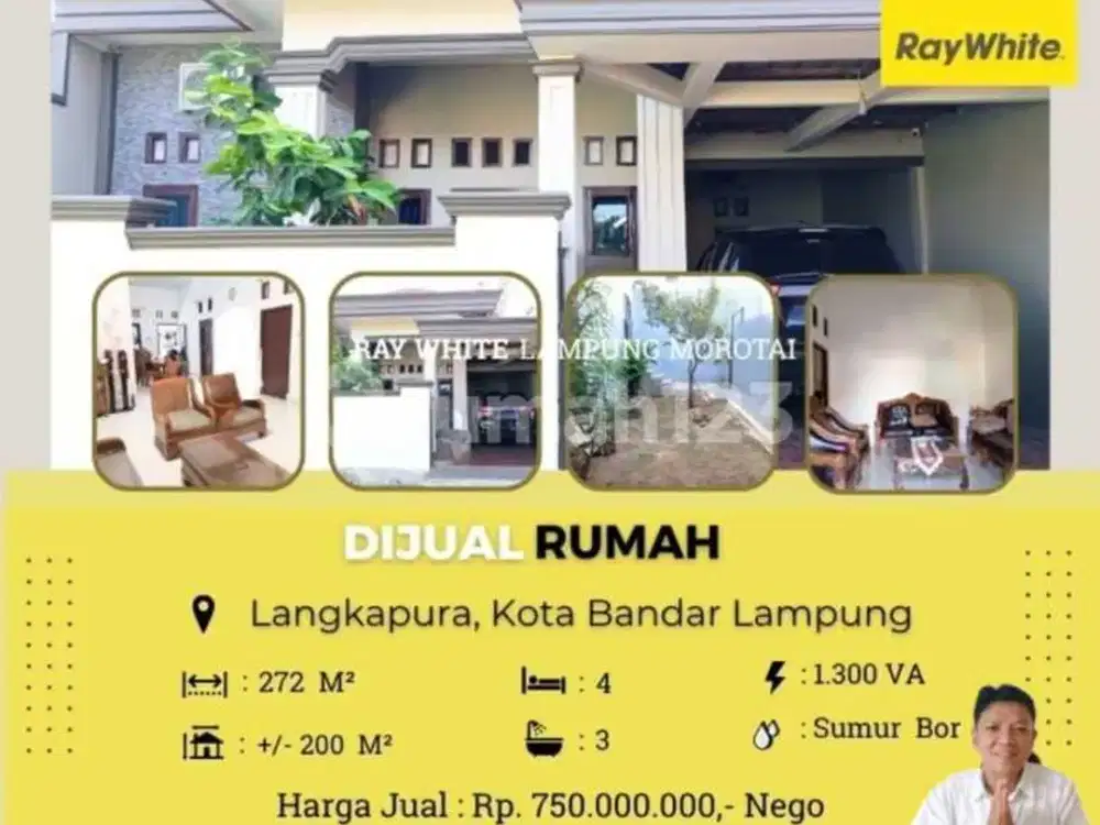 DIJUAL RUMAH DI KAWASAN LANGKAPURA KOTA BANDAR LAMPUNG