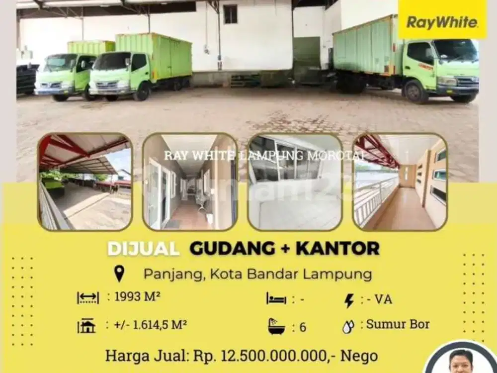 DIJUAL GUDANG DI PANJANG KOTA BANDAR LAMPUNG