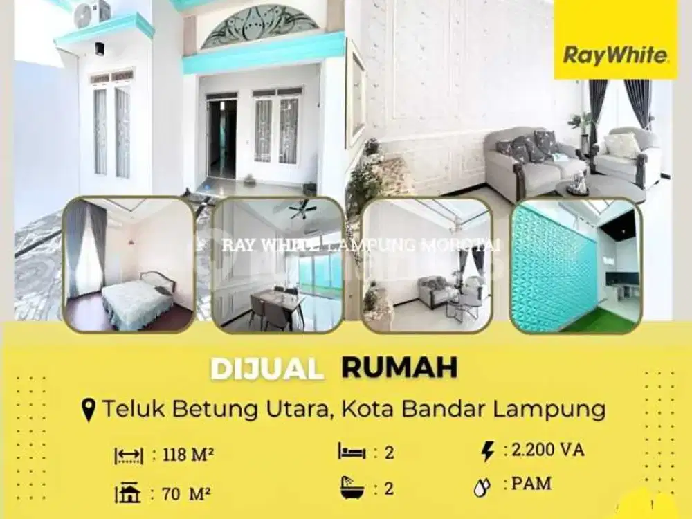 DIJUAL RUMAH DI KAWASAN PERUMAHAN ELITE TELUK BETUNG UTARA