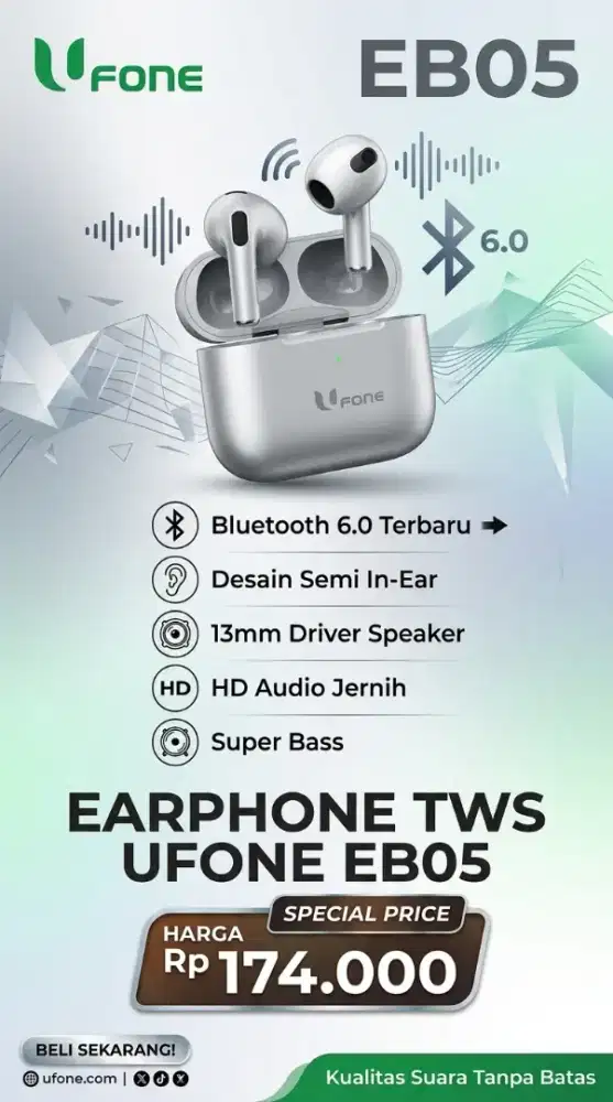 EARPHONE TWS UFONE EB05
