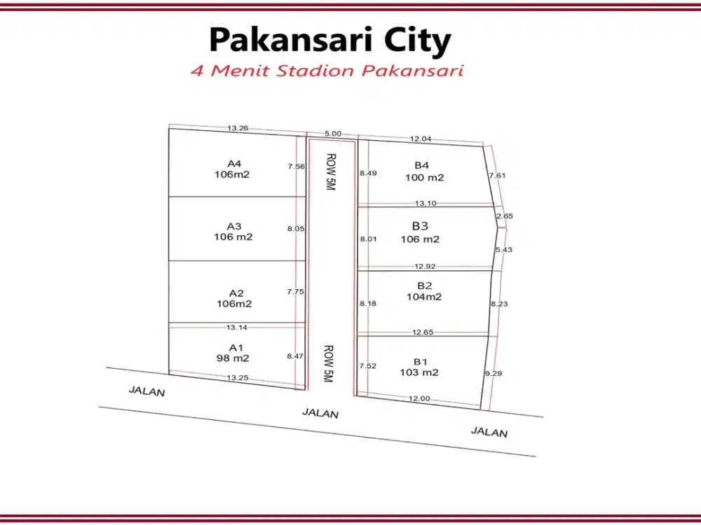 Kavling Investasi 4 Menit Gelora Pakansari Free SHM