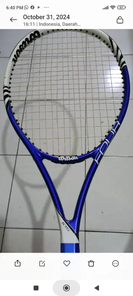 Raket tenis Wilson original