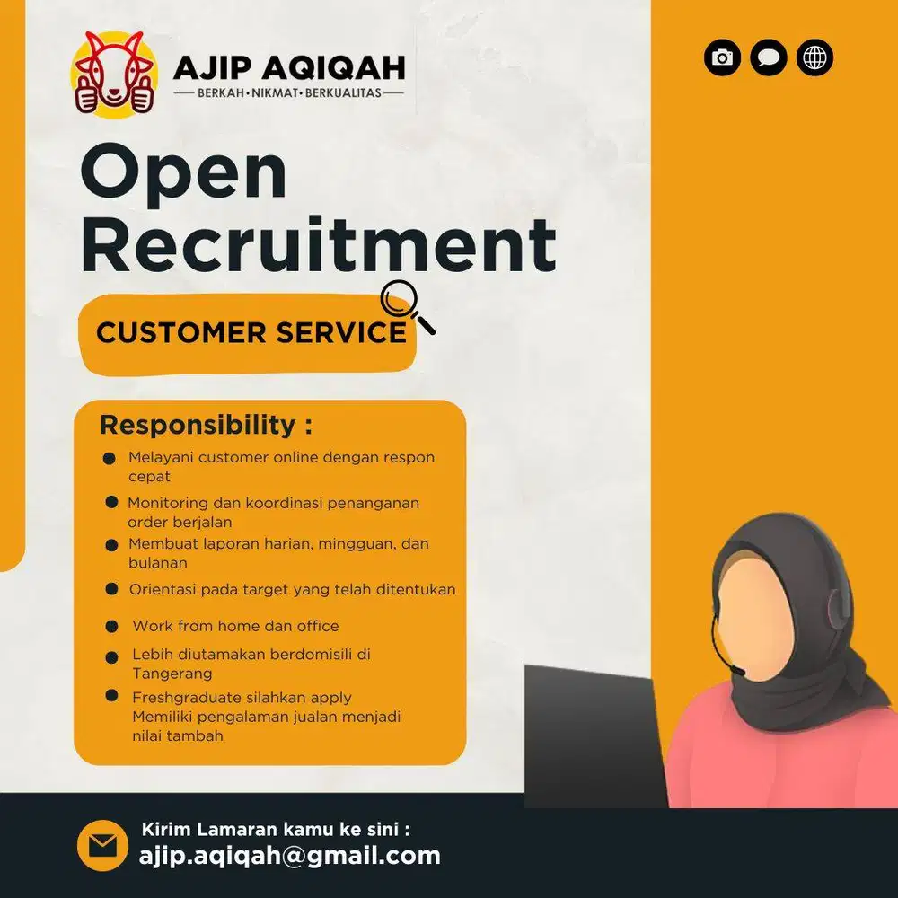 Lowongan Customer Service Sales