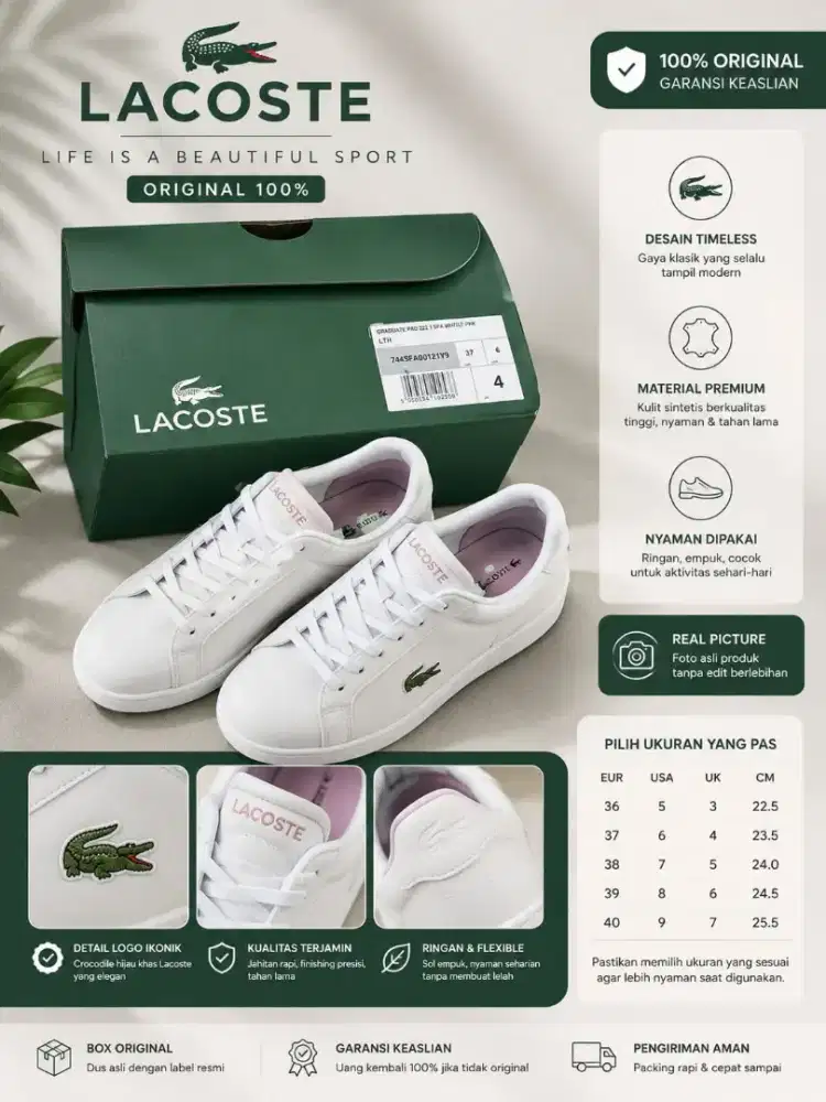 SEPATI CASUAL ORI LACOSTE