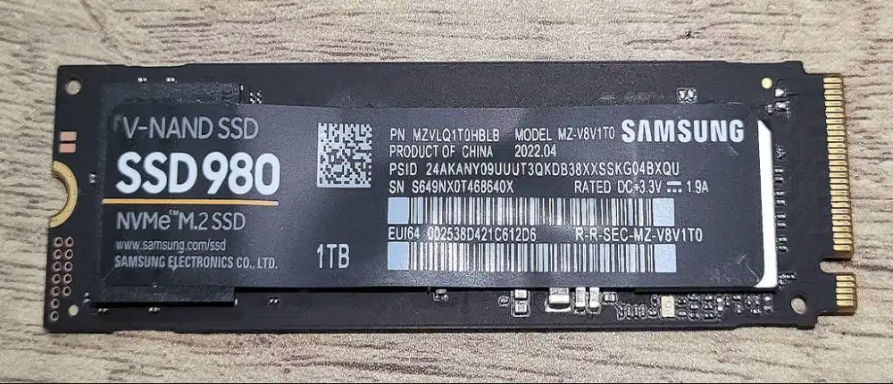 SSD Samsung 980 1TB