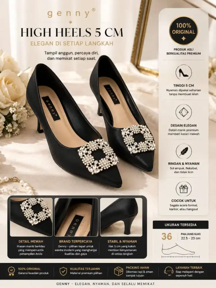 Sepatu Fantivel brand Genny