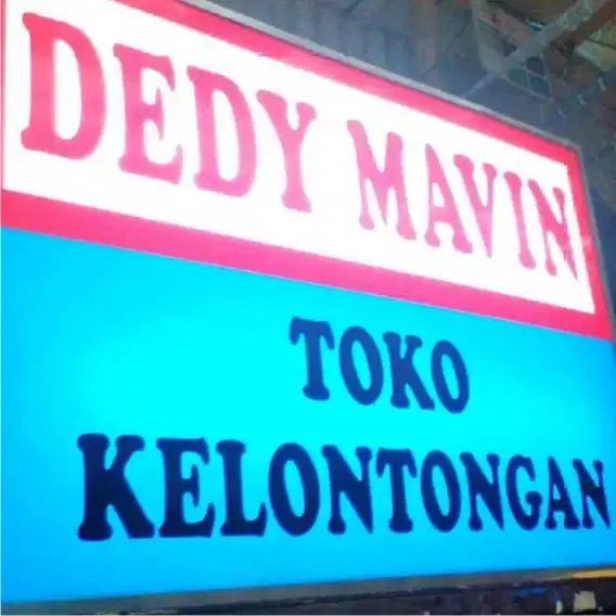 Reklame Advertising Neon Box Papan Nama Huruf Timbul Standing Banner
