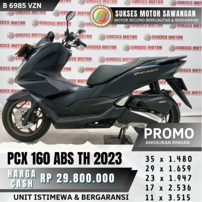 ISTIMEWA HONDA PCX 160 ABS TH 2023 UNIT MULUS BISA KREDIT BERGARANSI