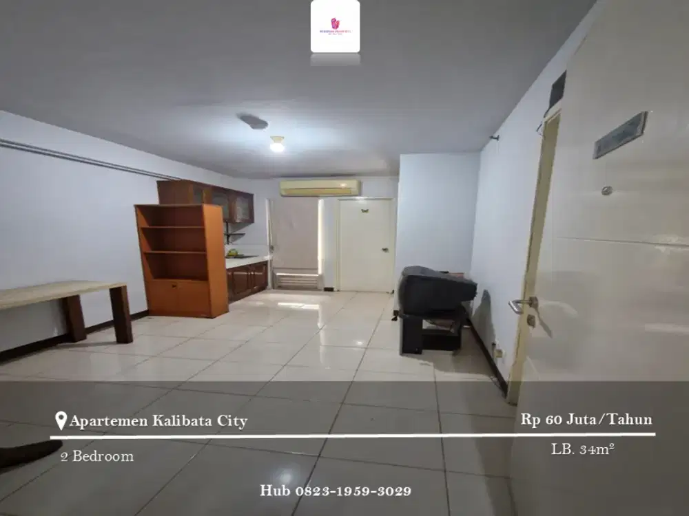 Disewakan Apartement Kalibata City 2BR Full Furnished Lantai Rendah