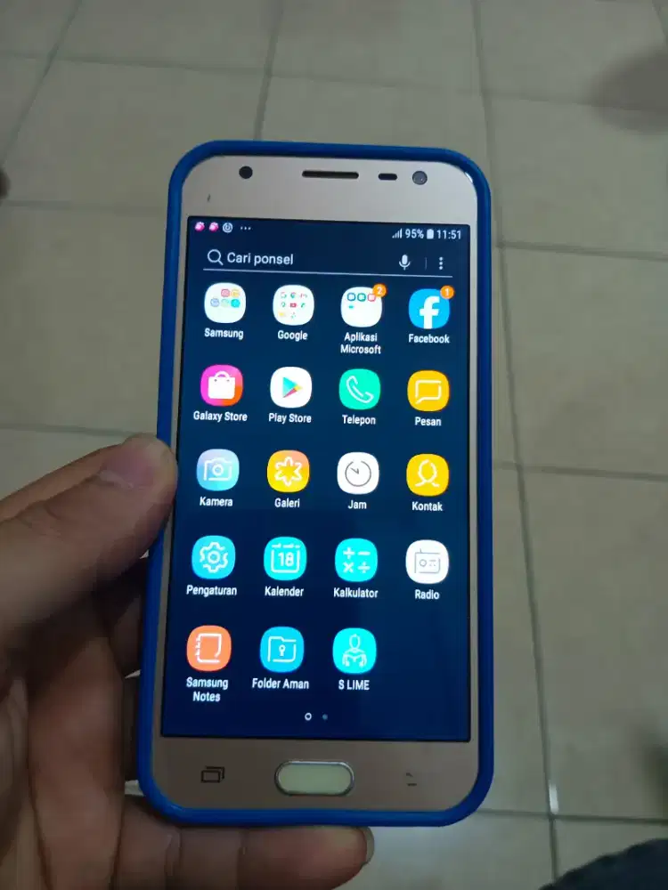 Samsung J3 Pro mulus 16Gb/Ram2Gb/4G-Golden ponsel
