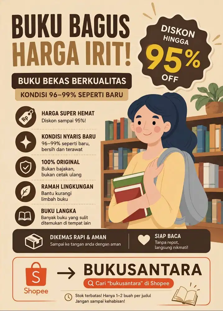 Buku Bekas Premium, Harga Hemat! Diskon Hingga 95%