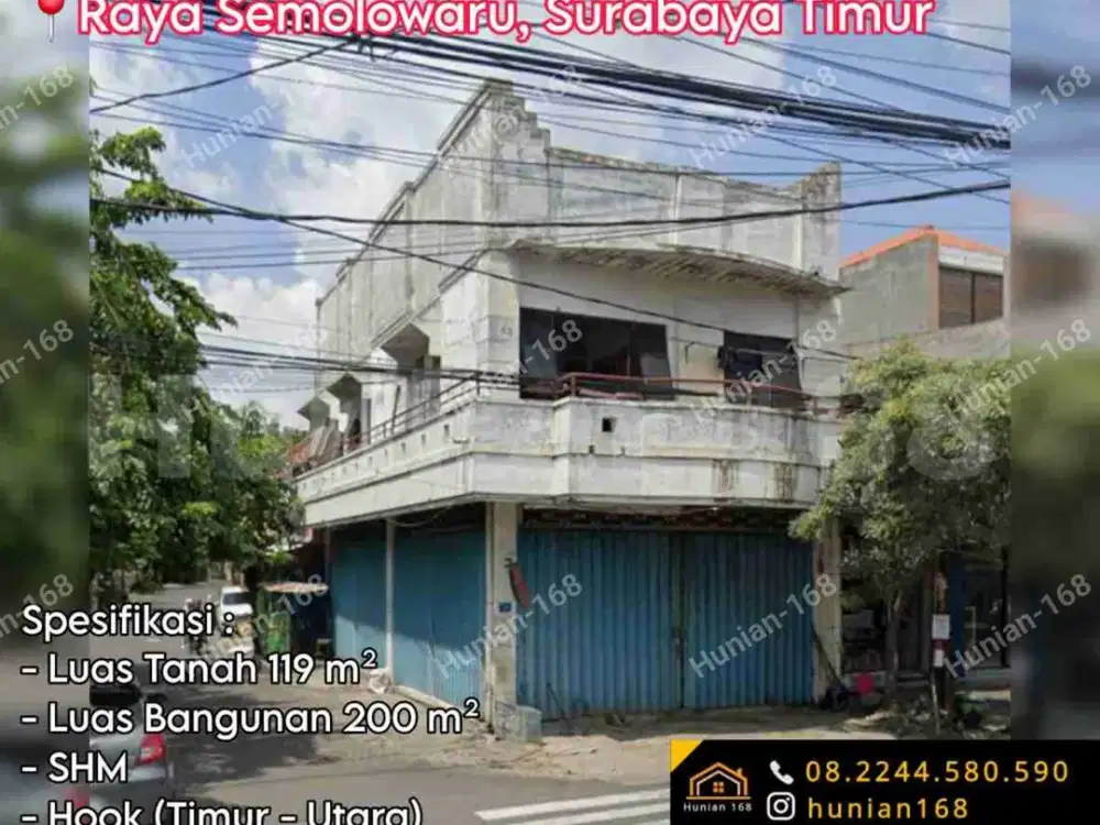 Jual Ruko Raya Semolowaru Nginden Semolo Elok Surabaya Timur Keputih Merr Medokan Semampir Kedung Baruk