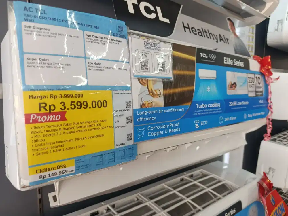 PROMO SPESIAL CICILAN RINGAN BY HOMECREDIT AC TCL 0,5PK