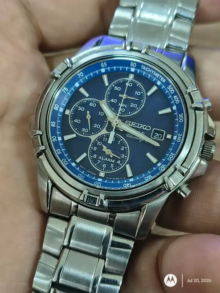 Seiko Solar V172 alarm dan chrono